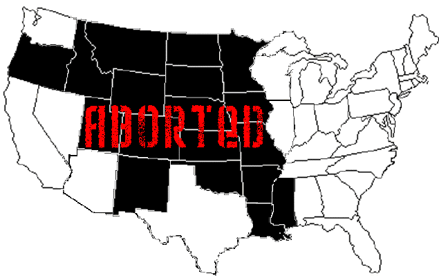 US Abort map