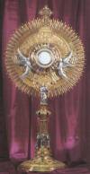 Eucharist displayed in Monstrance